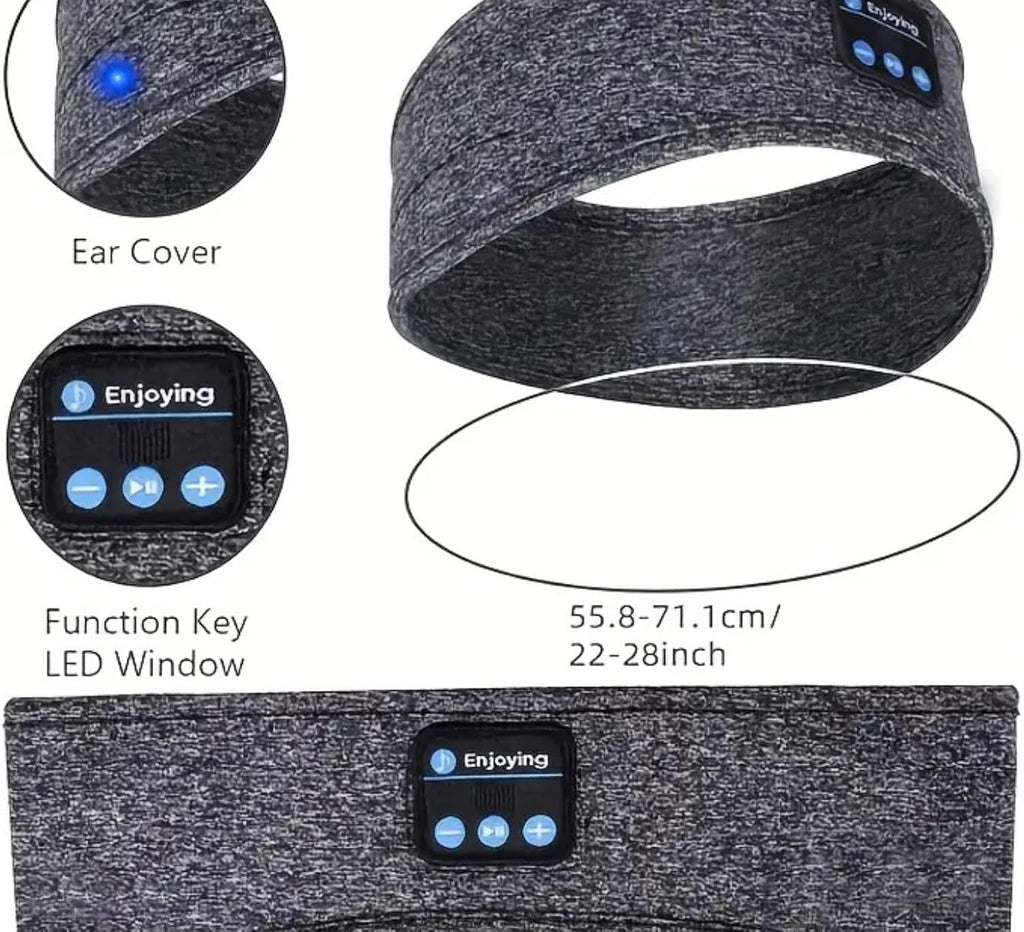 Bluetooth Sleep Headphones & Sports Headband – Wireless Music Comfort