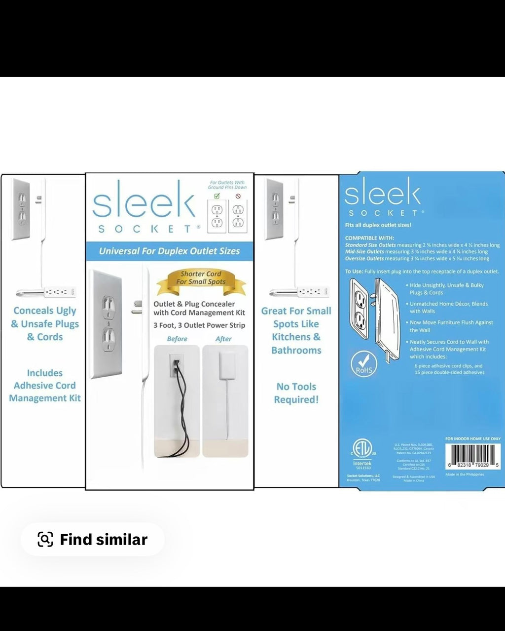 Sleek Socket Outlet Cover