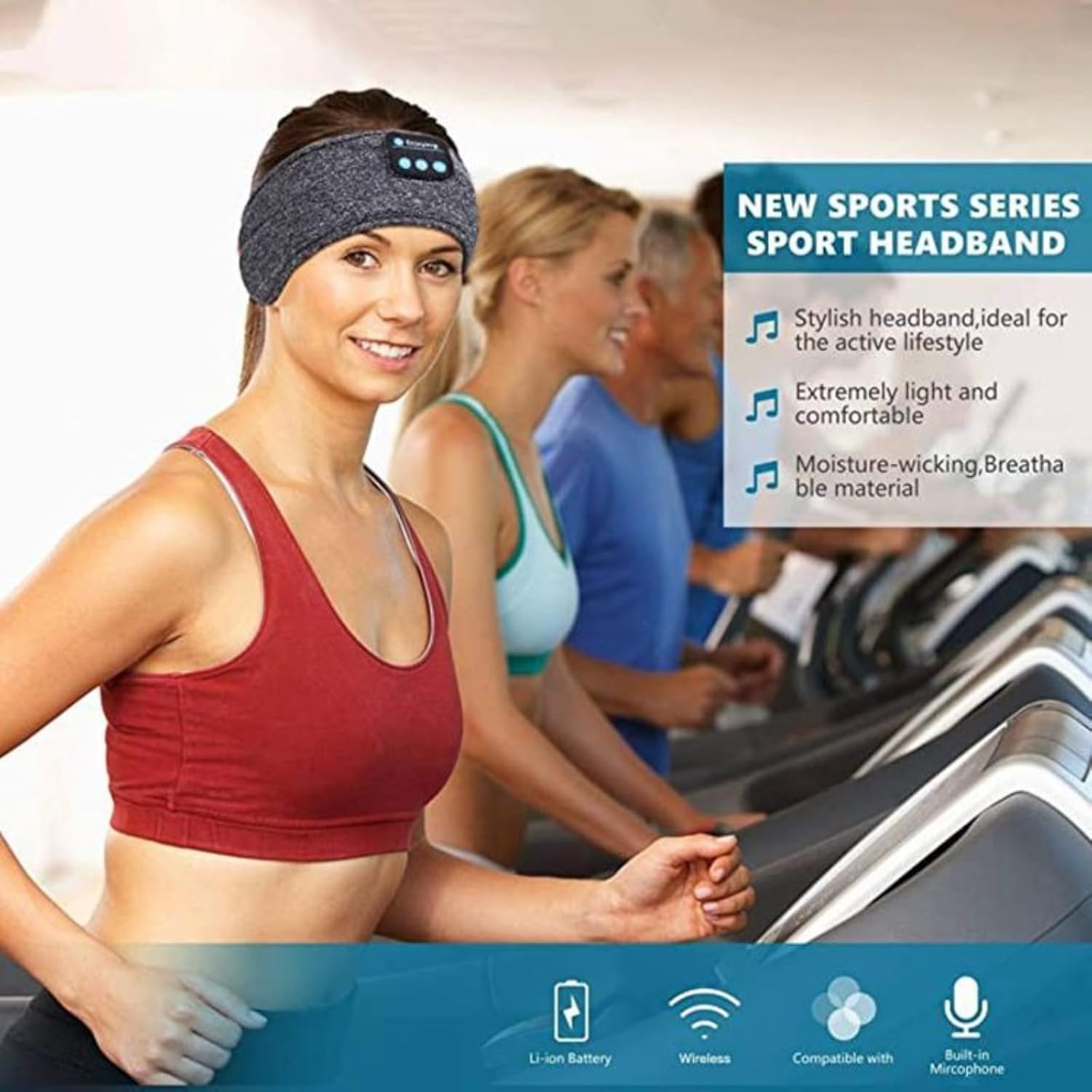 Bluetooth Sleep Headphones & Sports Headband – Wireless Music Comfort